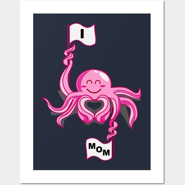 octopus love mom Wall Art by osvaldoport76